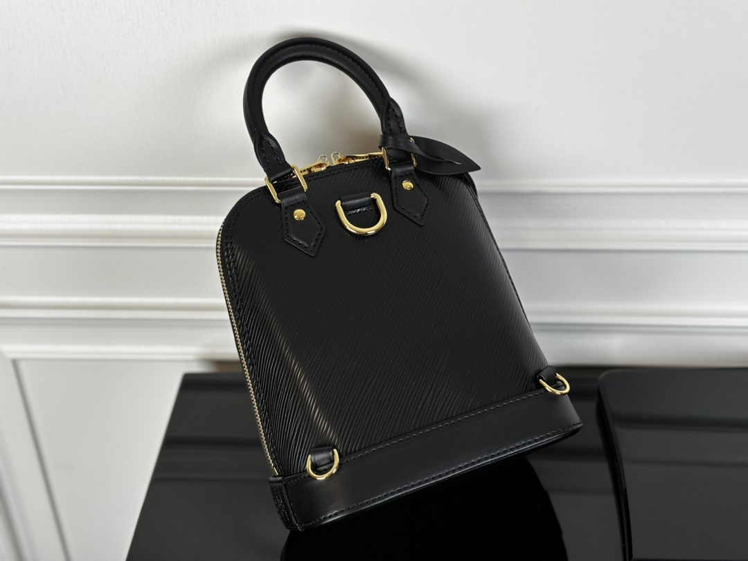 Louis Vuitton Alma Backpack M25103 Black Epi grained leather