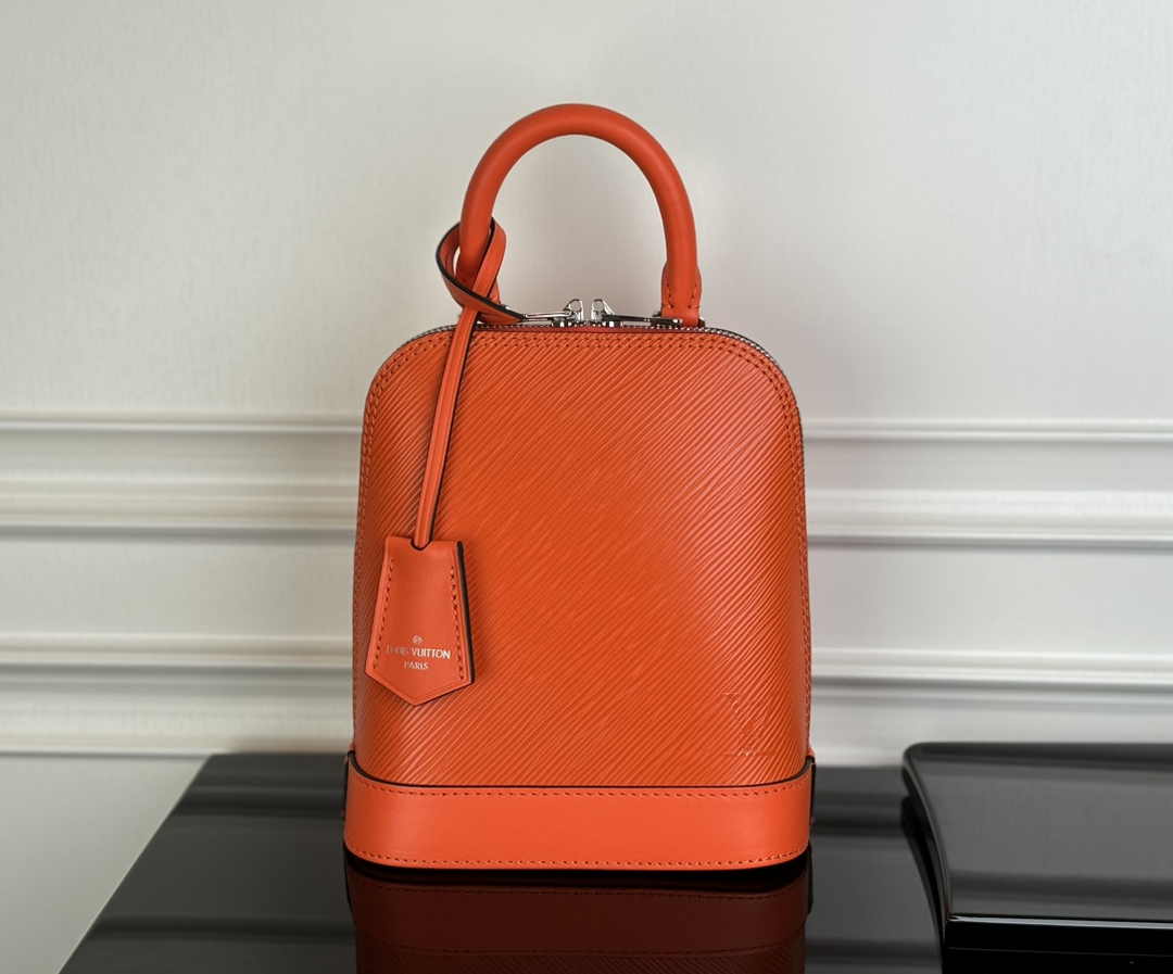 Louis Vuitton Alma Backpack M25104 Orange Epi grained leather