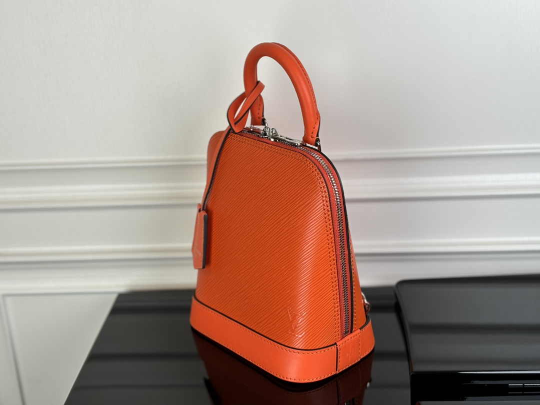 Louis Vuitton Alma Backpack M25104 Orange Epi grained leather