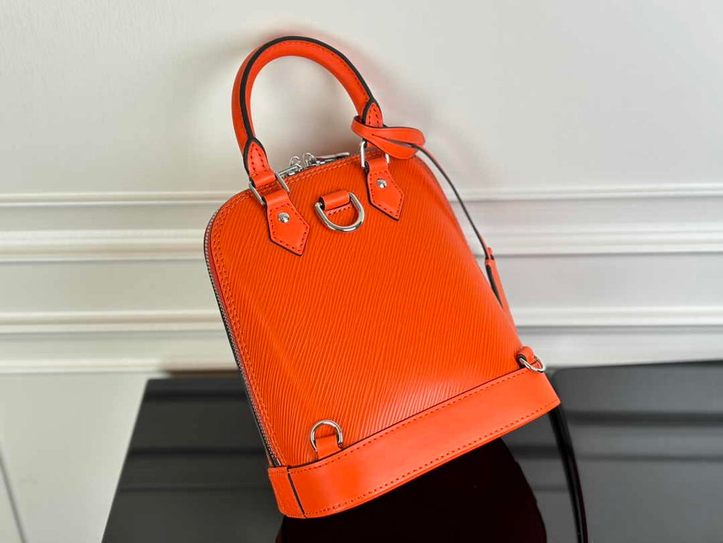 Louis Vuitton Alma Backpack M25104 Orange Epi grained leather
