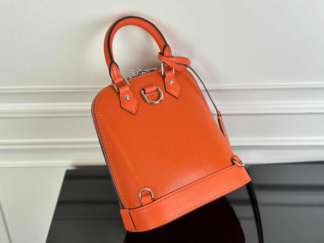Louis Vuitton Alma Backpack M25104 Orange Epi grained leather