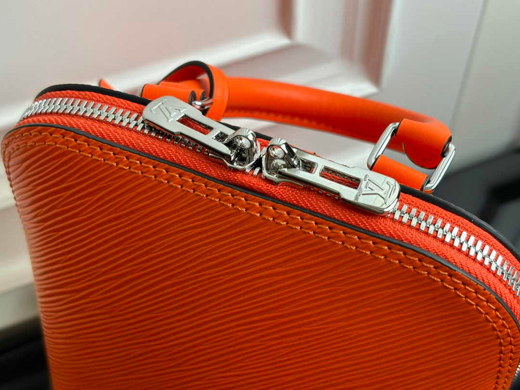 Louis Vuitton Alma Backpack M25104 Orange Epi grained leather