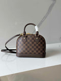 Louis Vuitton Alma BB Mini Top Handle Bag N41221 Damier Ebene canvas
