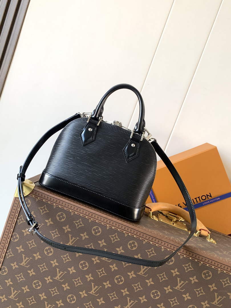 Louis Vuitton Alma BB M24645 Black Epi Leather Gold Hardware