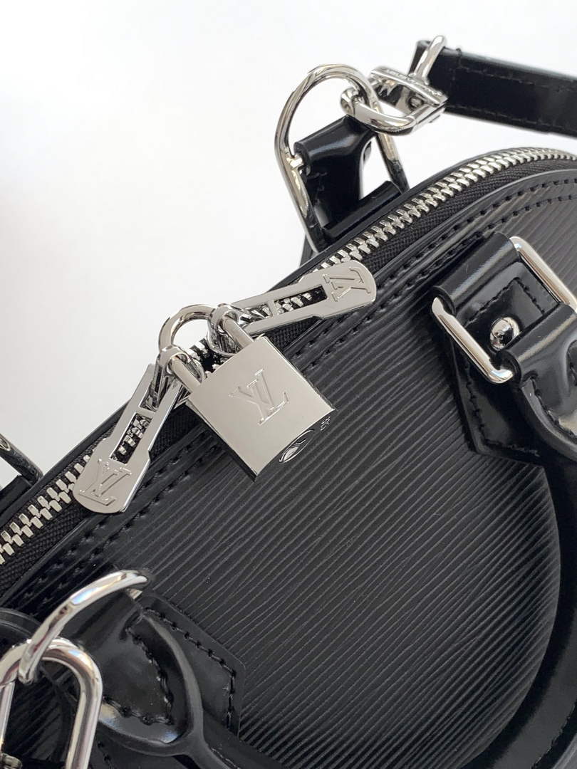 Louis Vuitton Alma BB M24645 Black Epi Leather Gold Hardware