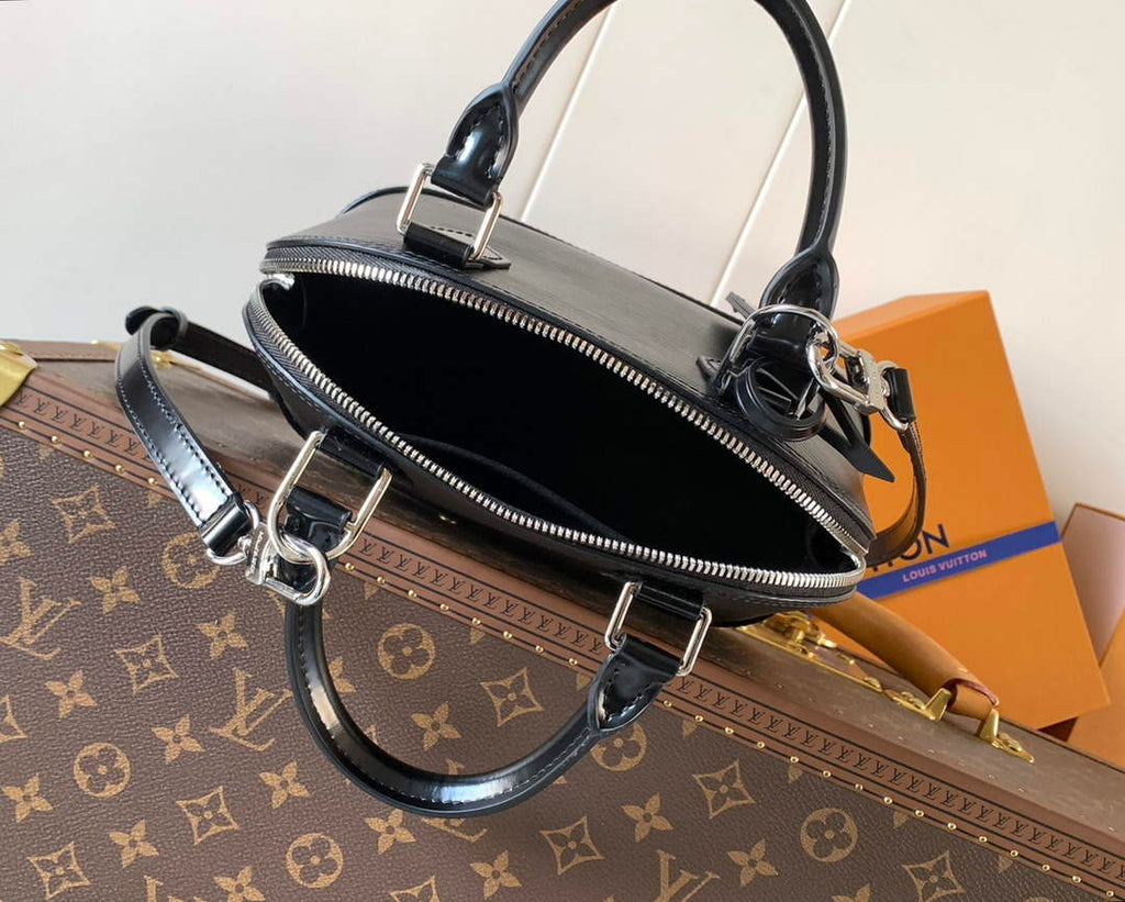 Louis Vuitton Alma BB M24645 Black Epi Leather Gold Hardware