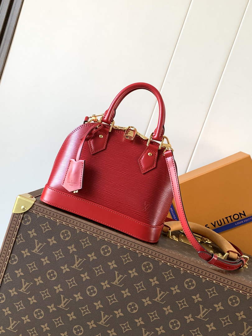 Louis Vuitton Alma BB M25562 Red Epi Leather Gold Hardware