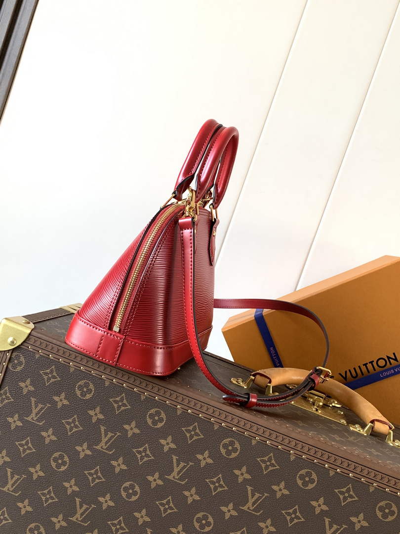 Louis Vuitton Alma BB M25562 Red Epi Leather Gold Hardware