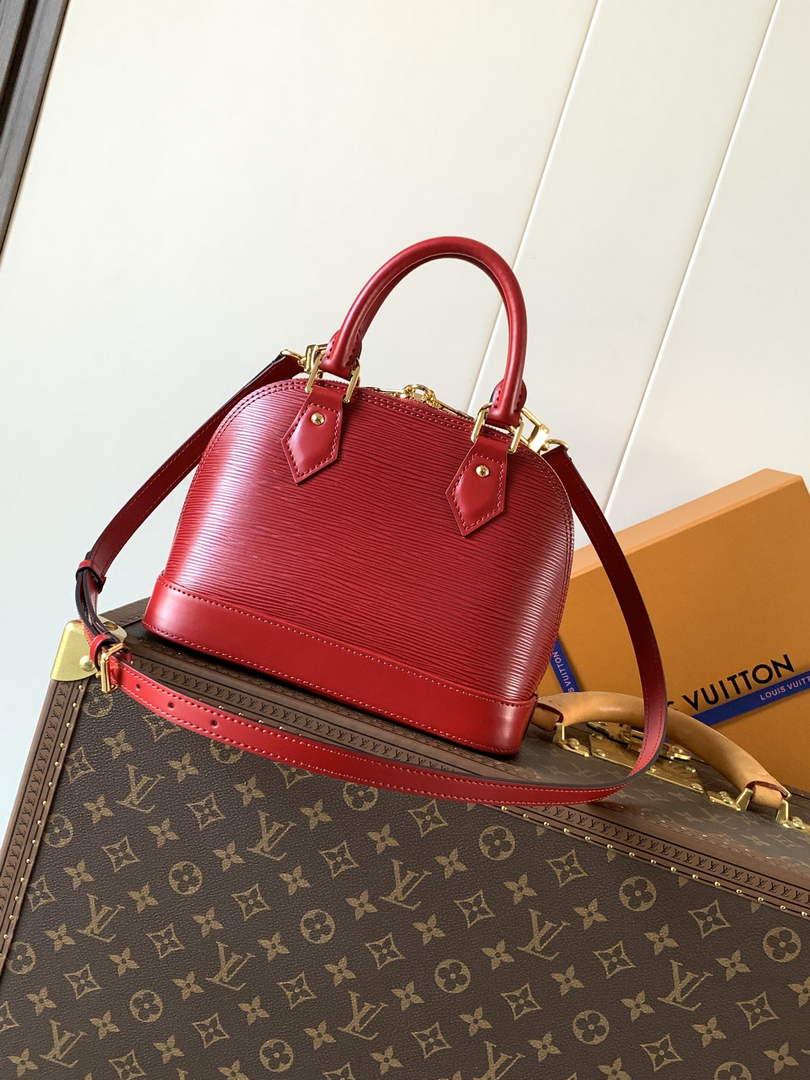 Louis Vuitton Alma BB M25562 Red Epi Leather Gold Hardware