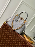 Louis Vuitton Alma BB M12561 Gray Calfskin leather Gold Hardware