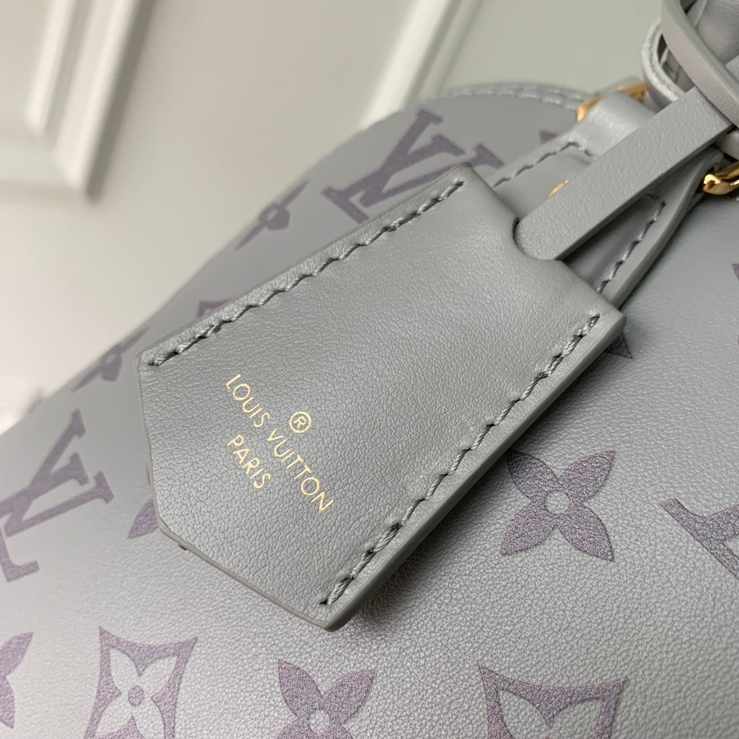 Louis Vuitton Alma BB M12561 Gray Calfskin leather Gold Hardware