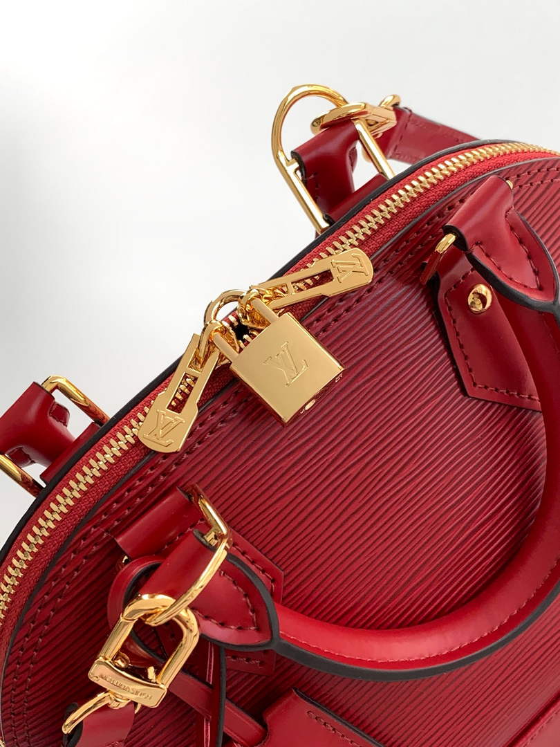 Louis Vuitton Alma BB M25562 Red Epi Leather Gold Hardware