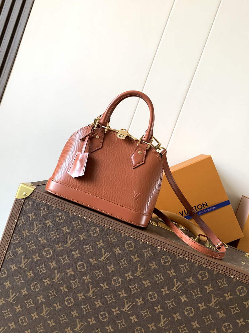 Louis Vuitton Alma BB M25538 Brown Epi Leather Gold Hardware