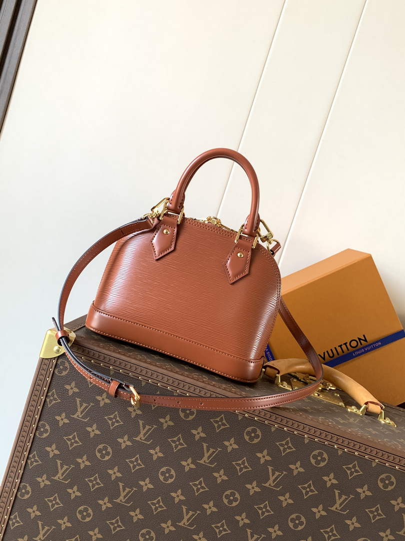 Louis Vuitton Alma BB M25538 Brown Epi Leather Gold Hardware