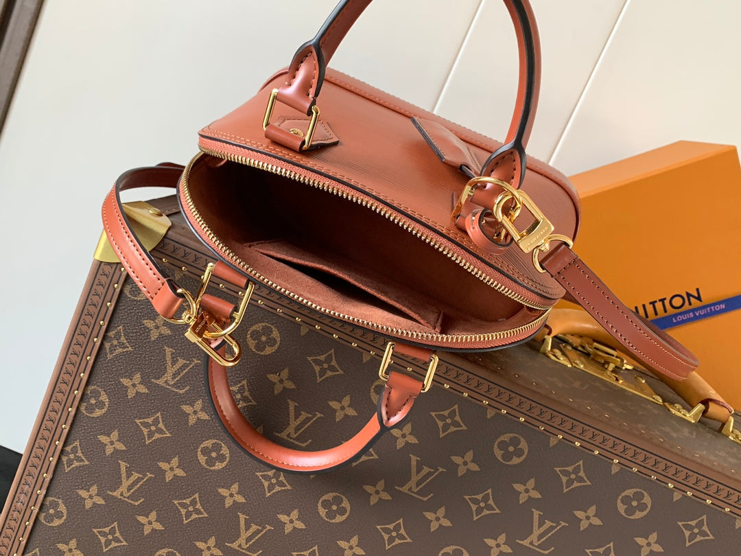 Louis Vuitton Alma BB M25538 Brown Epi Leather Gold Hardware