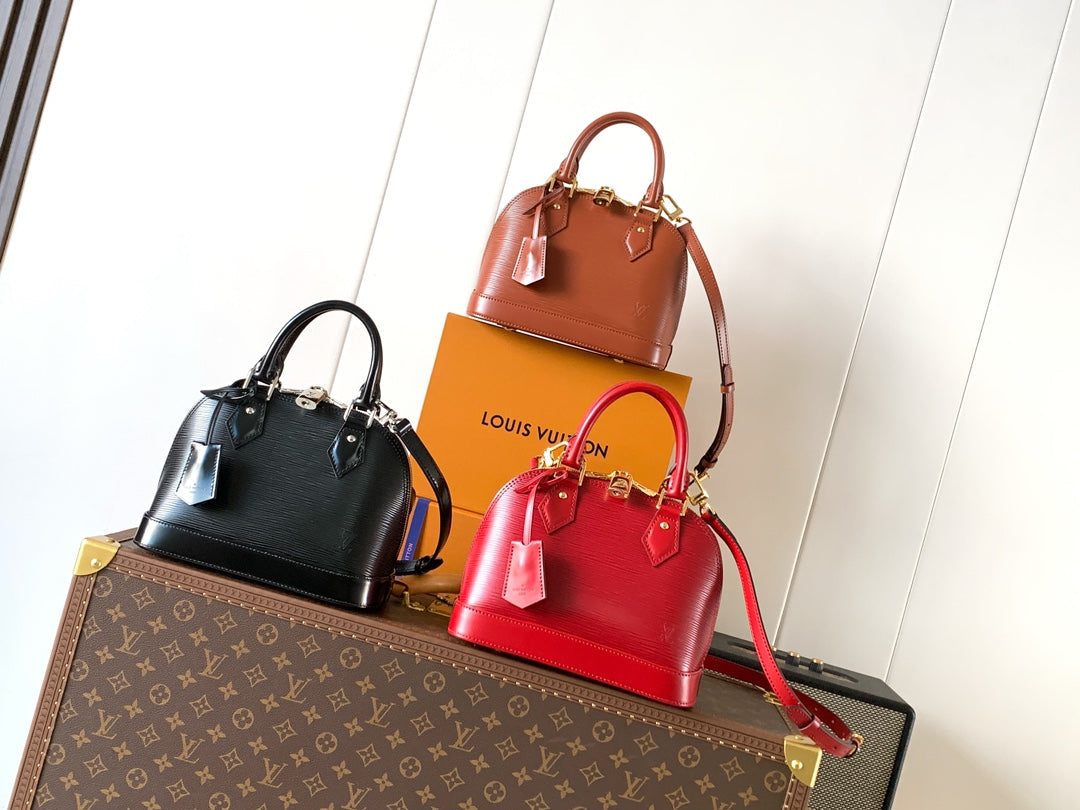 Louis Vuitton Alma BB M25538 Brown Epi Leather Gold Hardware