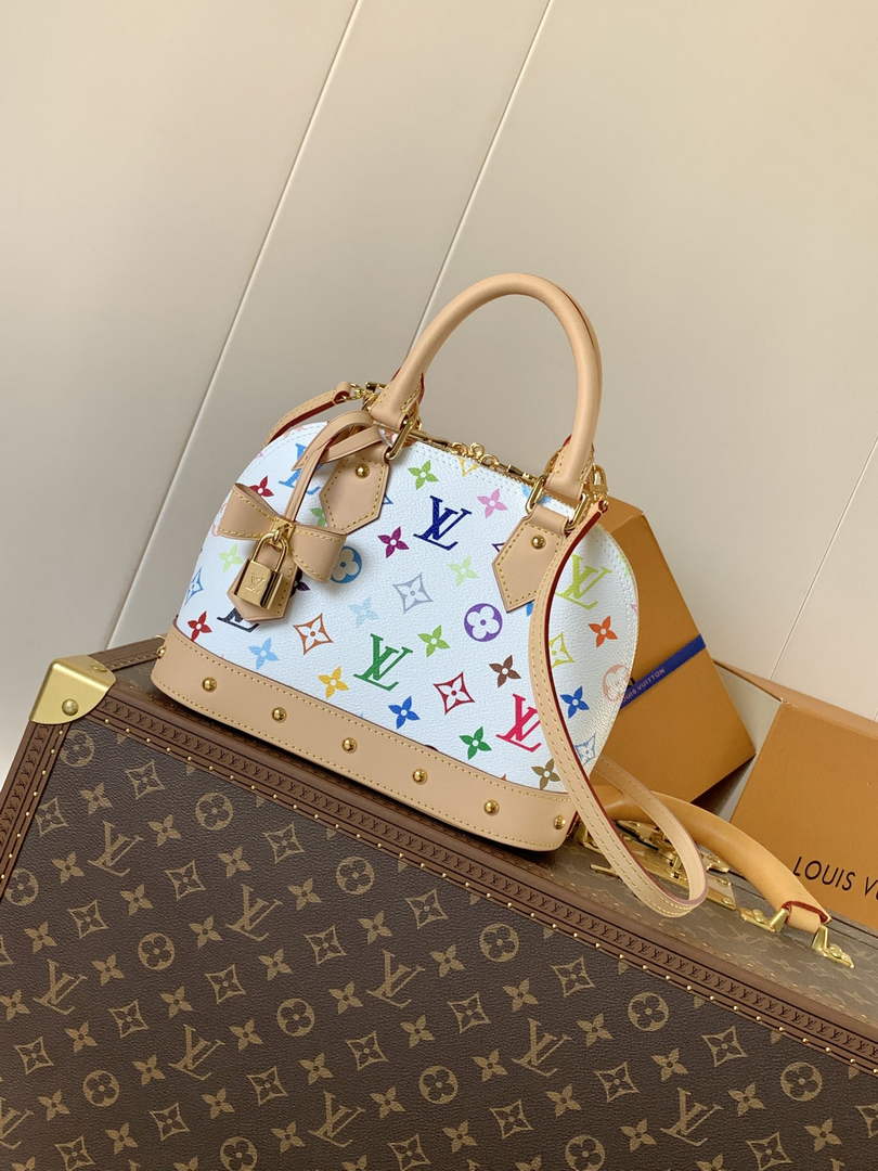 LV x TM Alma BB M24645 Multicolored Monogram canvas Gold Hardware