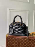 Louis Vuitton Alma BB M23666 Black Lamb leather Gold Hardware