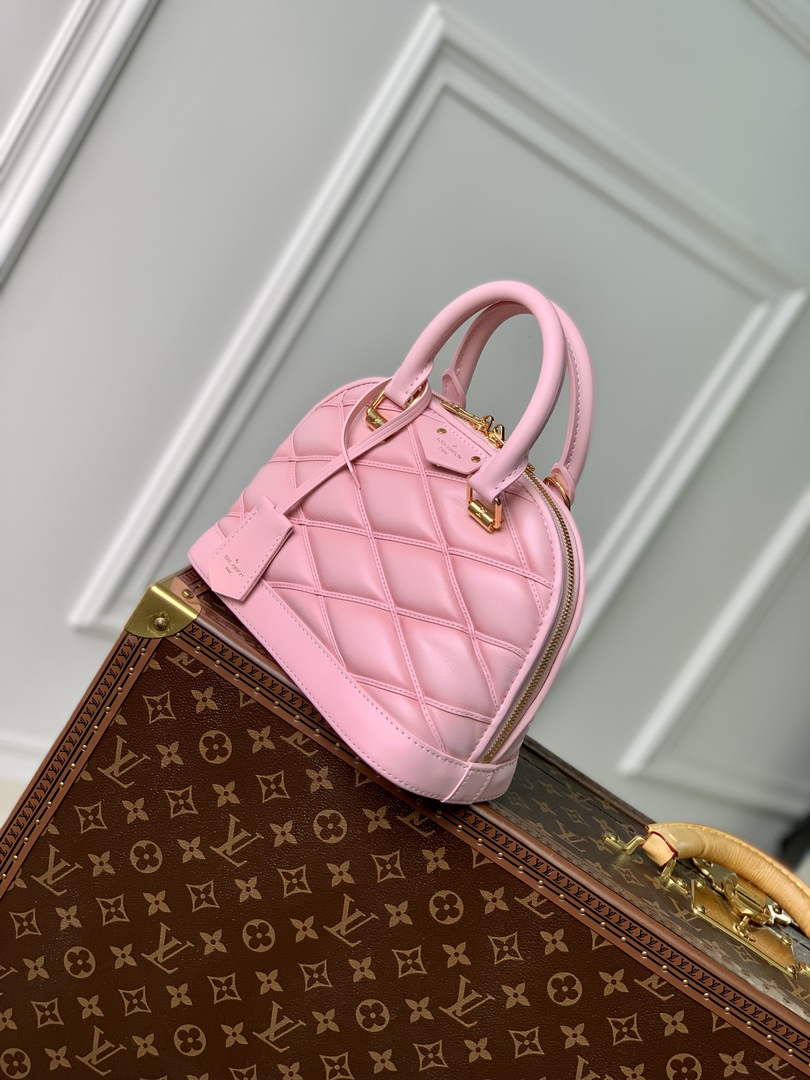 Louis Vuitton Alma BB M23666 Pink Lamb leather Gold Hardware