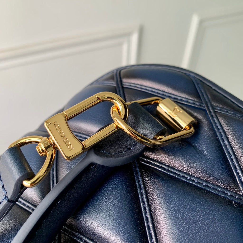 Louis Vuitton Alma BB M23666 Navy Blue Lamb leather Gold Hardware
