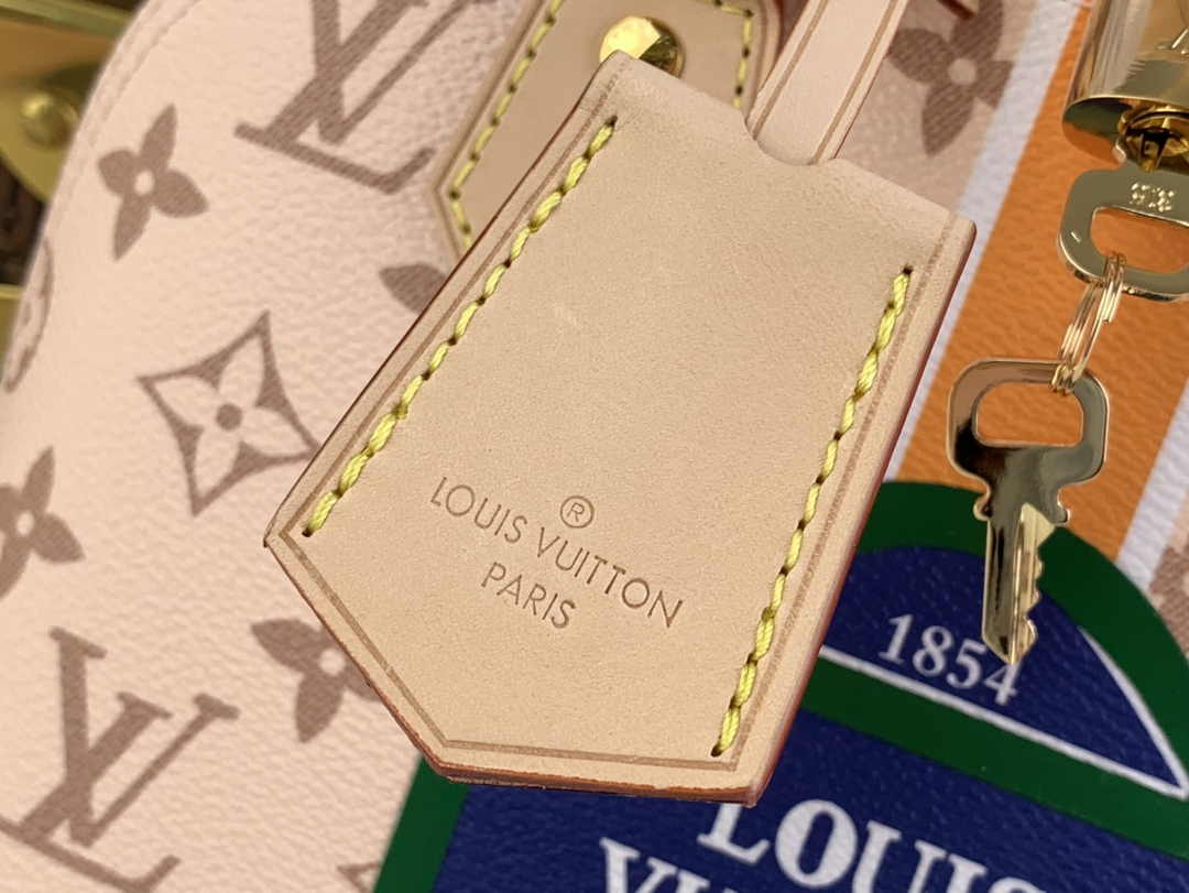 Louis Vuitton Alma BB Mini Top Handle Bag M23502 Beige Monopaname