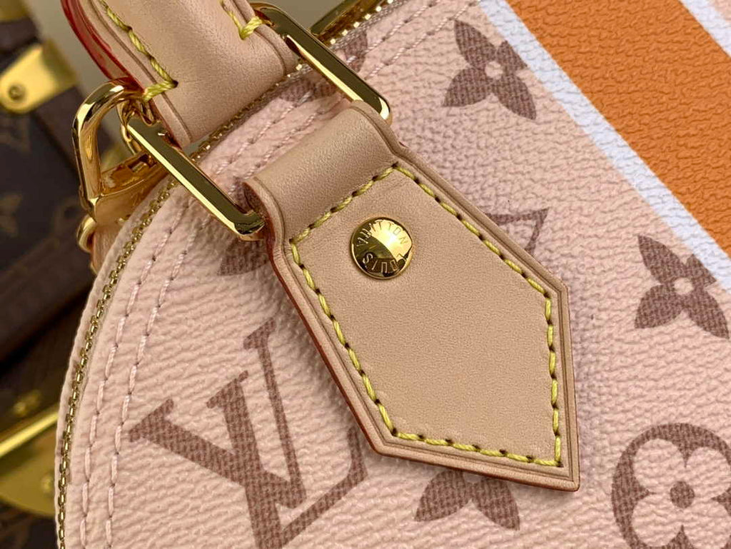 Louis Vuitton Alma BB Mini Top Handle Bag M23502 Beige Monopaname