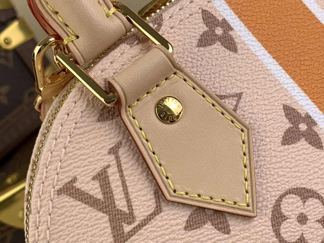 Louis Vuitton Alma BB Mini Top Handle Bag M23502 Beige Monopaname