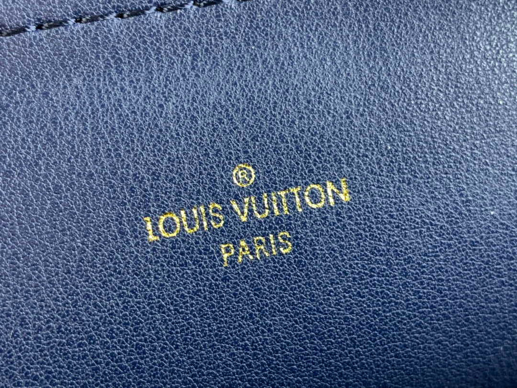 Louis Vuitton Alma BB Mini Top Handle Bag M23666 Navy Blue Lamb leather