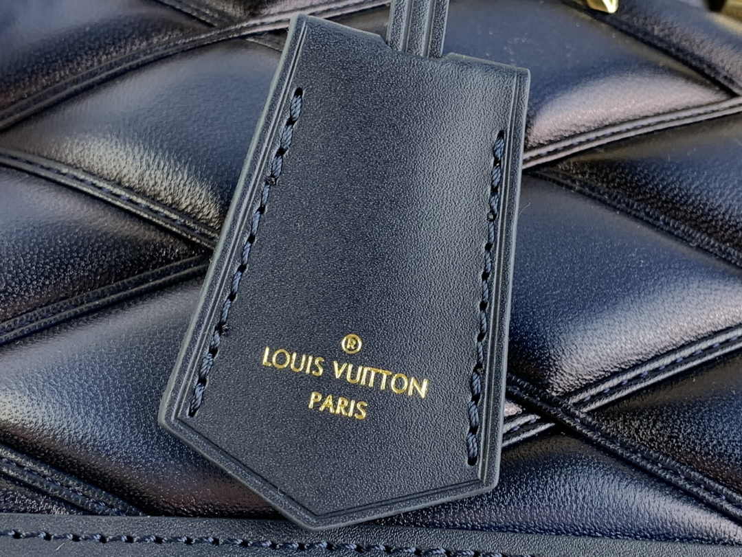 Louis Vuitton Alma BB Mini Top Handle Bag M23666 Navy Blue Lamb leather