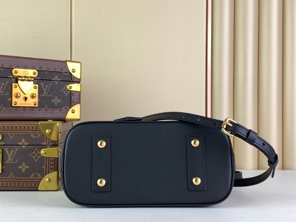 Louis Vuitton Alma BB Mini Top Handle Bag M23666 Black Lamb leather