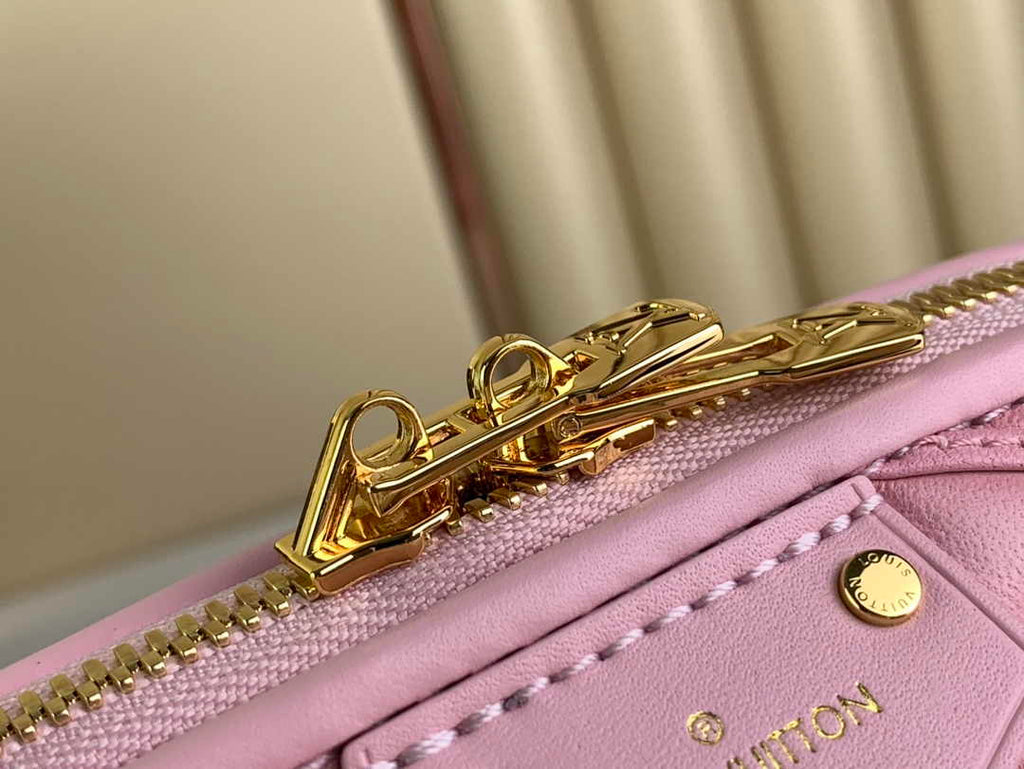 Louis Vuitton Alma BB Mini Top Handle Bag M24453 Rosabella Pink Lamb leather