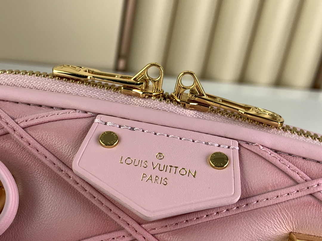 Louis Vuitton Alma BB Mini Top Handle Bag M24453 Rosabella Pink Lamb leather