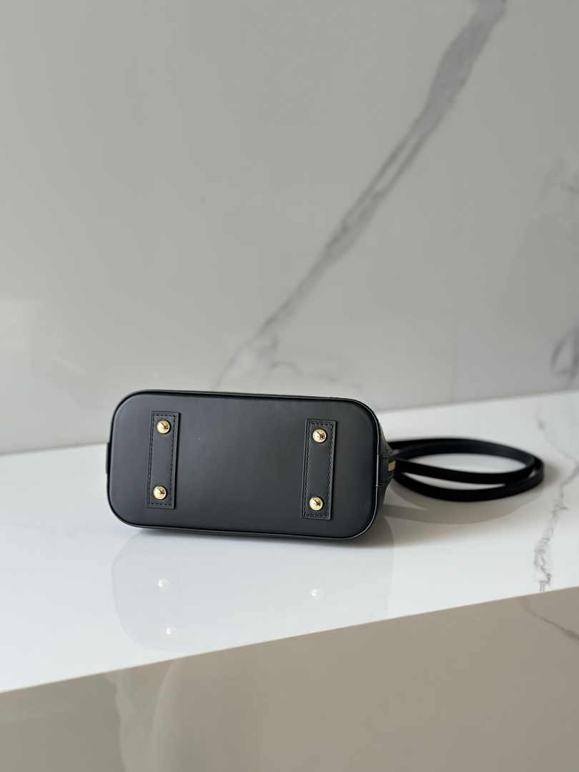 Louis Vuitton Alma BB Mini Top Handle Bag M53152 Monogram Black