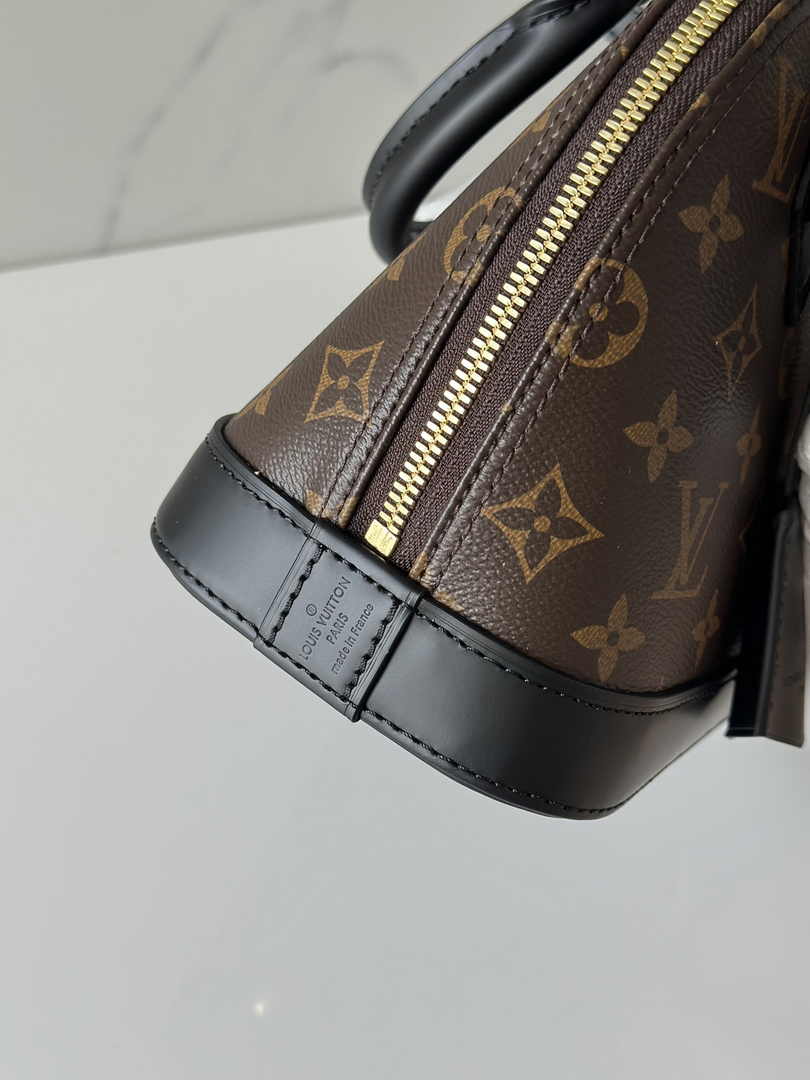 Louis Vuitton Alma BB Mini Top Handle Bag M53152 Monogram Black