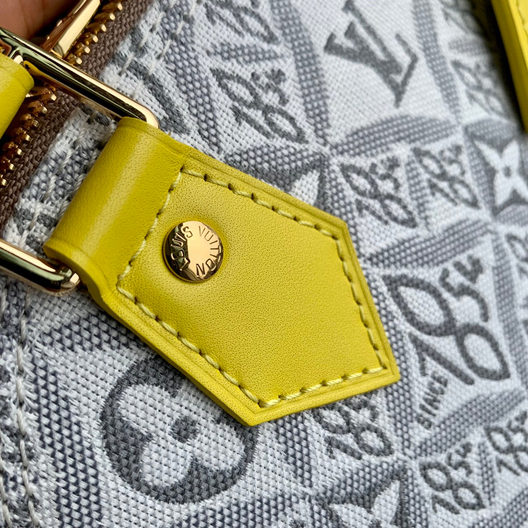 Louis Vuitton Alma BB Mini Top Handle Bag M91606 Yellow Monogram