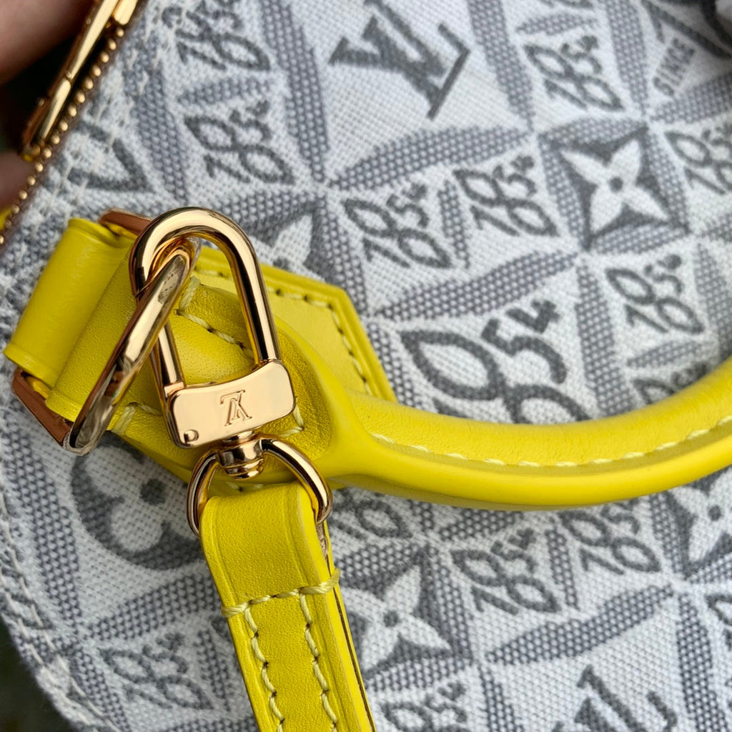 Louis Vuitton Alma BB Mini Top Handle Bag M91606 Yellow Monogram