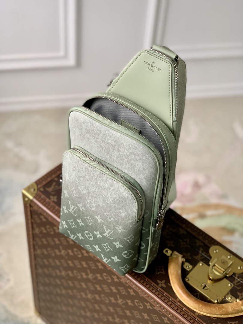 Louis Vuitton Avenue Slingbag M11702 Khaki Green Monogram canvas - Default Title - View 5