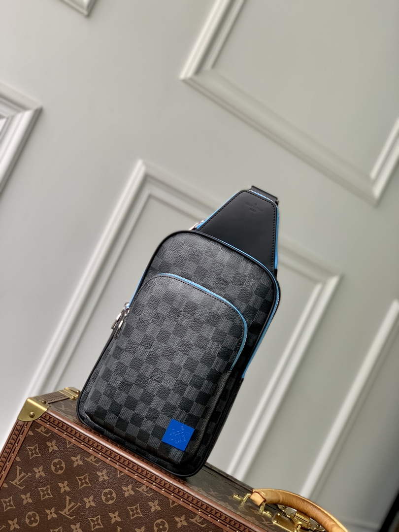 Louis Vuitton Avenue Slingbag N00086 Blue Damier canvas