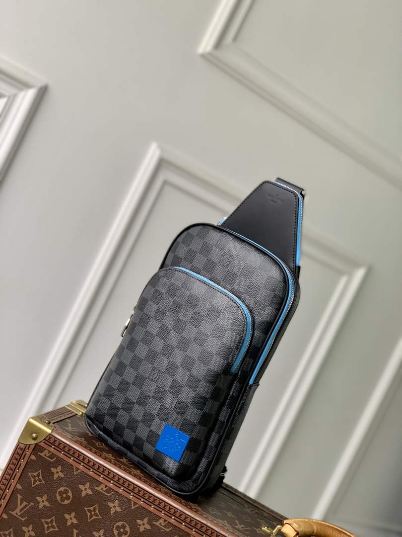 Louis Vuitton Avenue Slingbag N00086 Blue Damier canvas