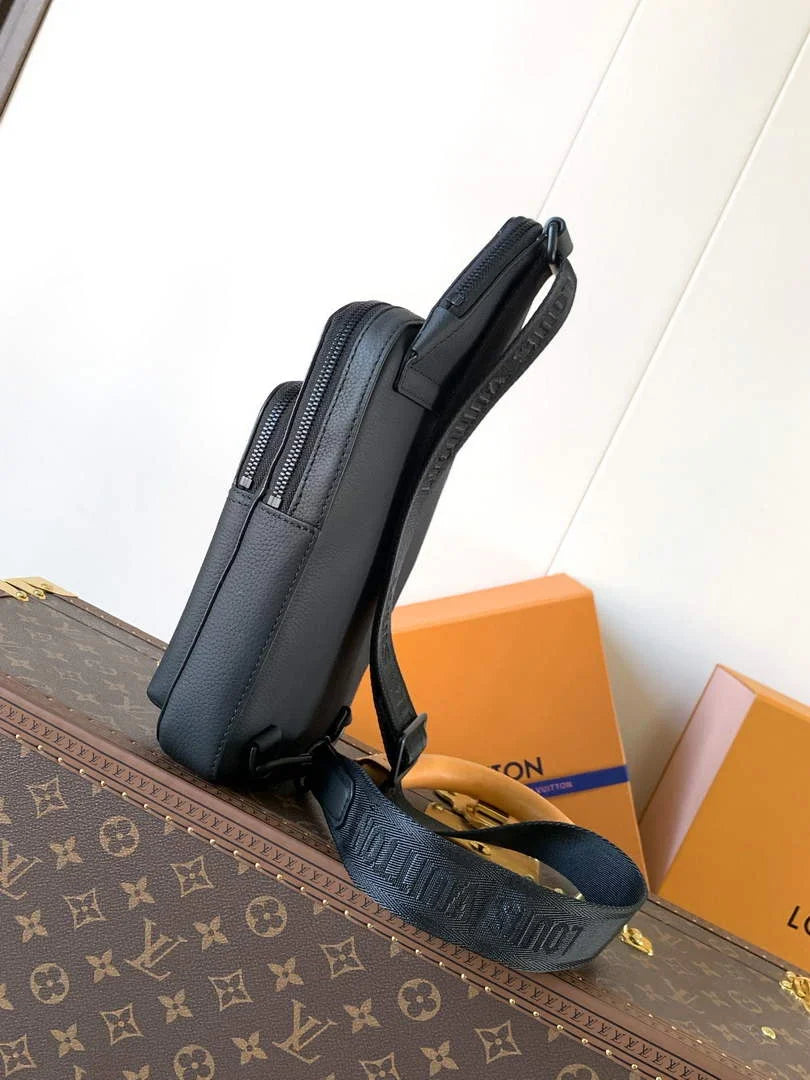 Louis Vuitton Avenue Slingbag PM Bag M15255 Black calfskin - Default Title - View 3