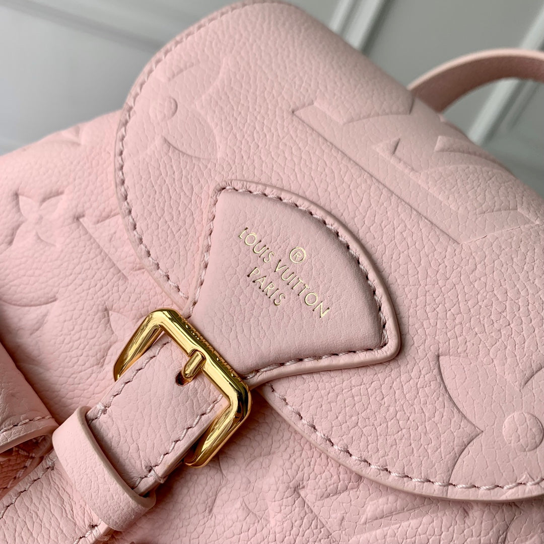 Louis Vuitton Backup M47074 Pink Monogram Leather