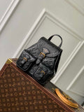 Louis Vuitton Backup M47072 Black Monogram Leather