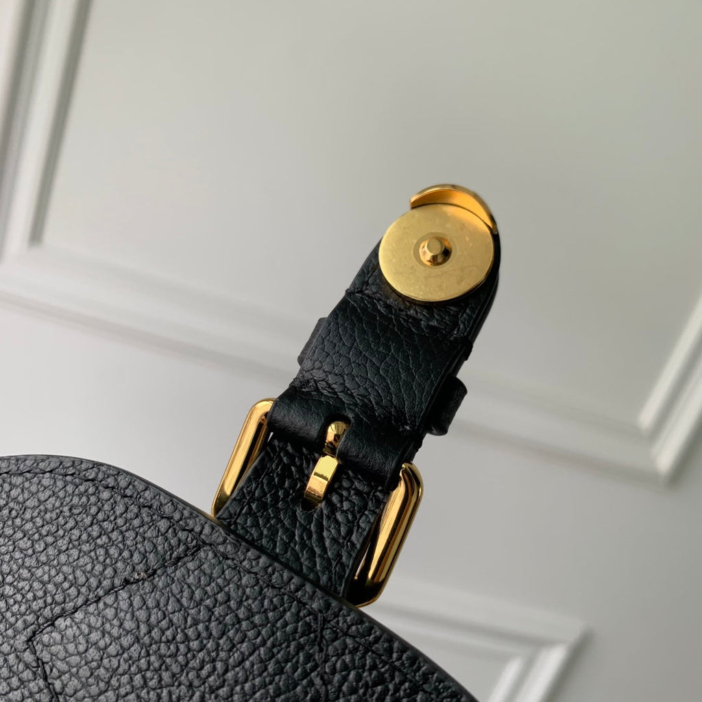 Louis Vuitton Backup M47072 Black Monogram Leather
