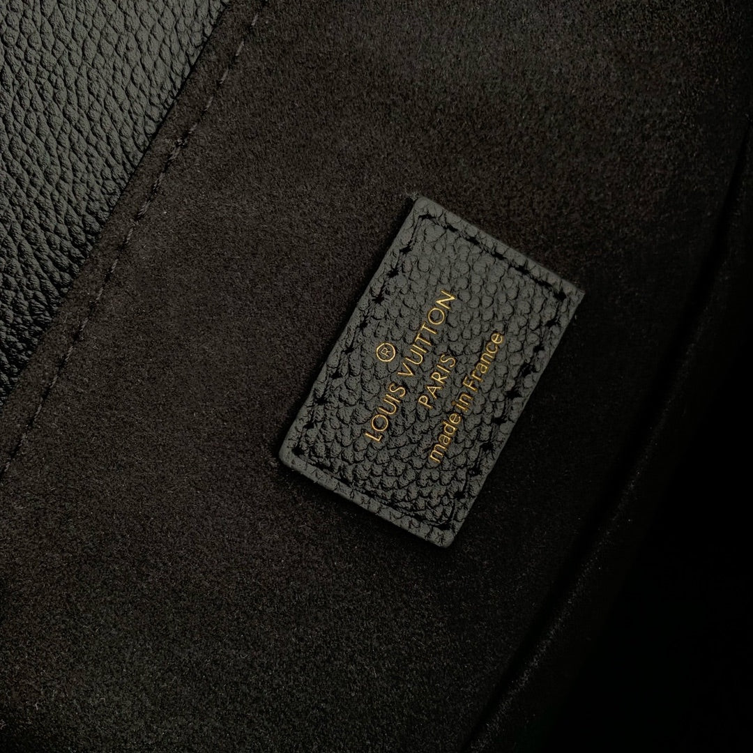 Louis Vuitton Backup M47072 Black Monogram Leather