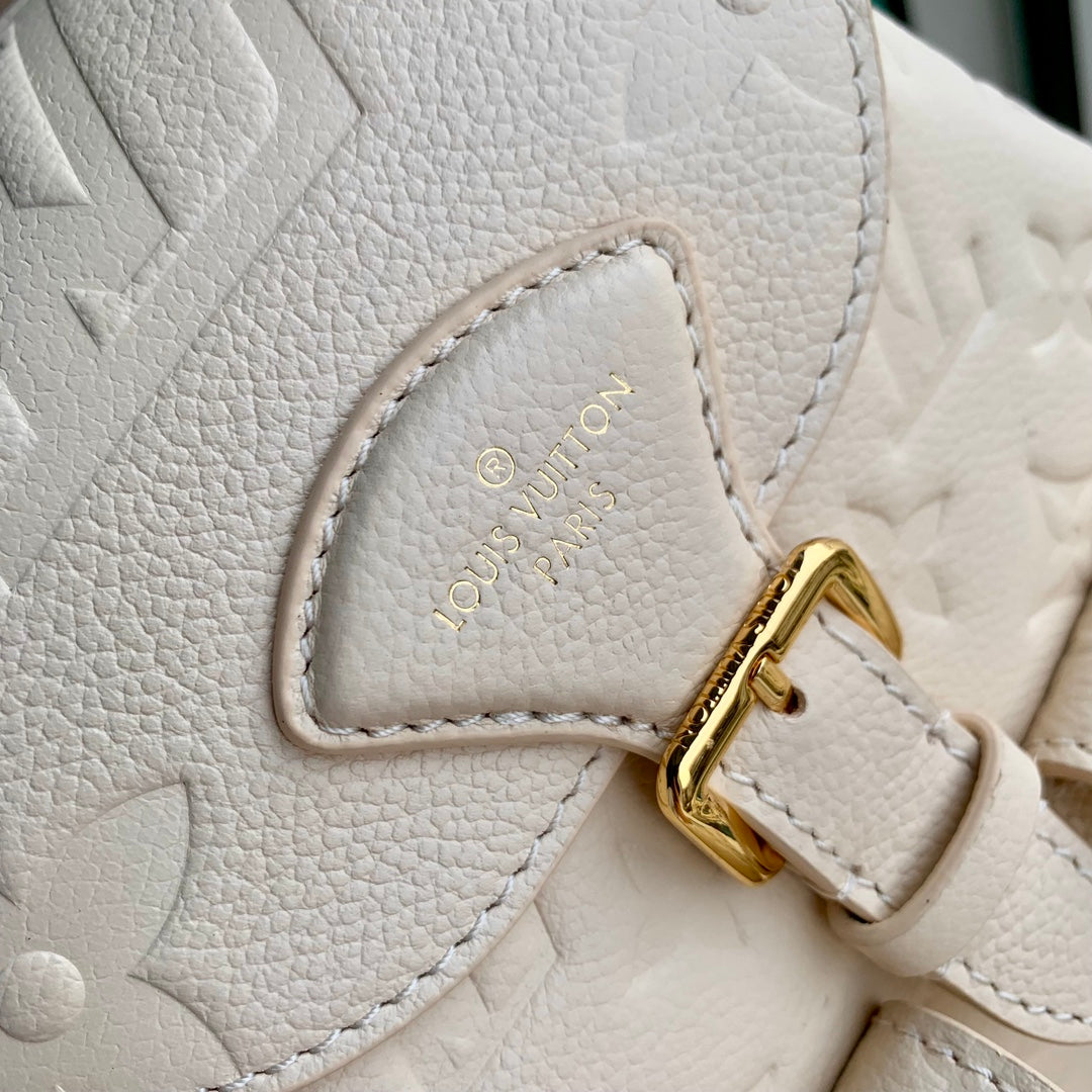 Louis Vuitton Backup M47106 Cream Monogram Leather