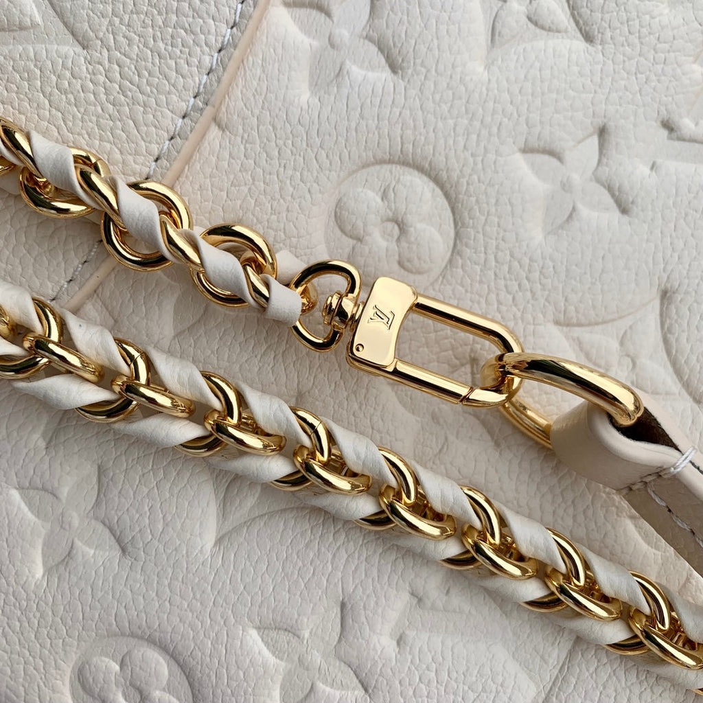 Louis Vuitton Backup M47106 Cream Monogram Leather