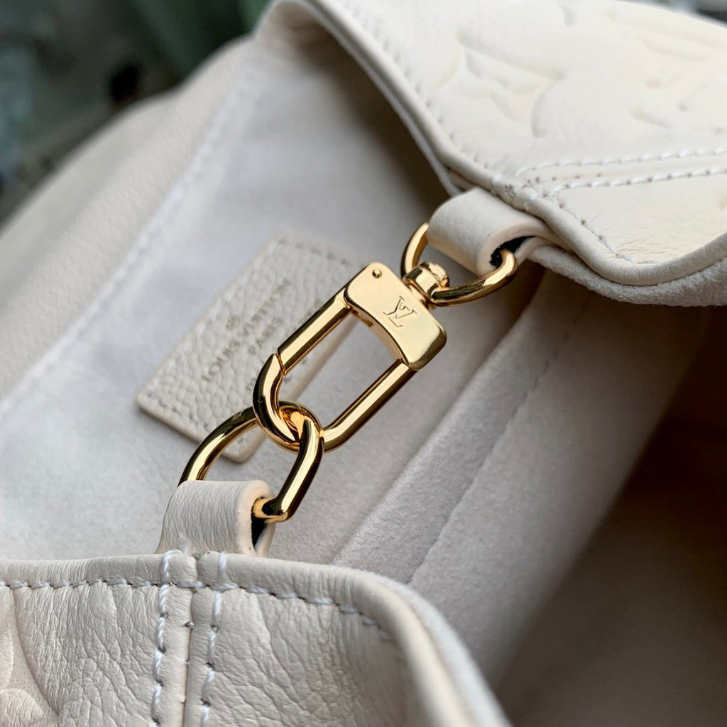 Louis Vuitton Backup M47106 Cream Monogram Leather