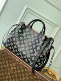 Louis Vuitton Bella Tote M21107 Black Mahina Calfskin