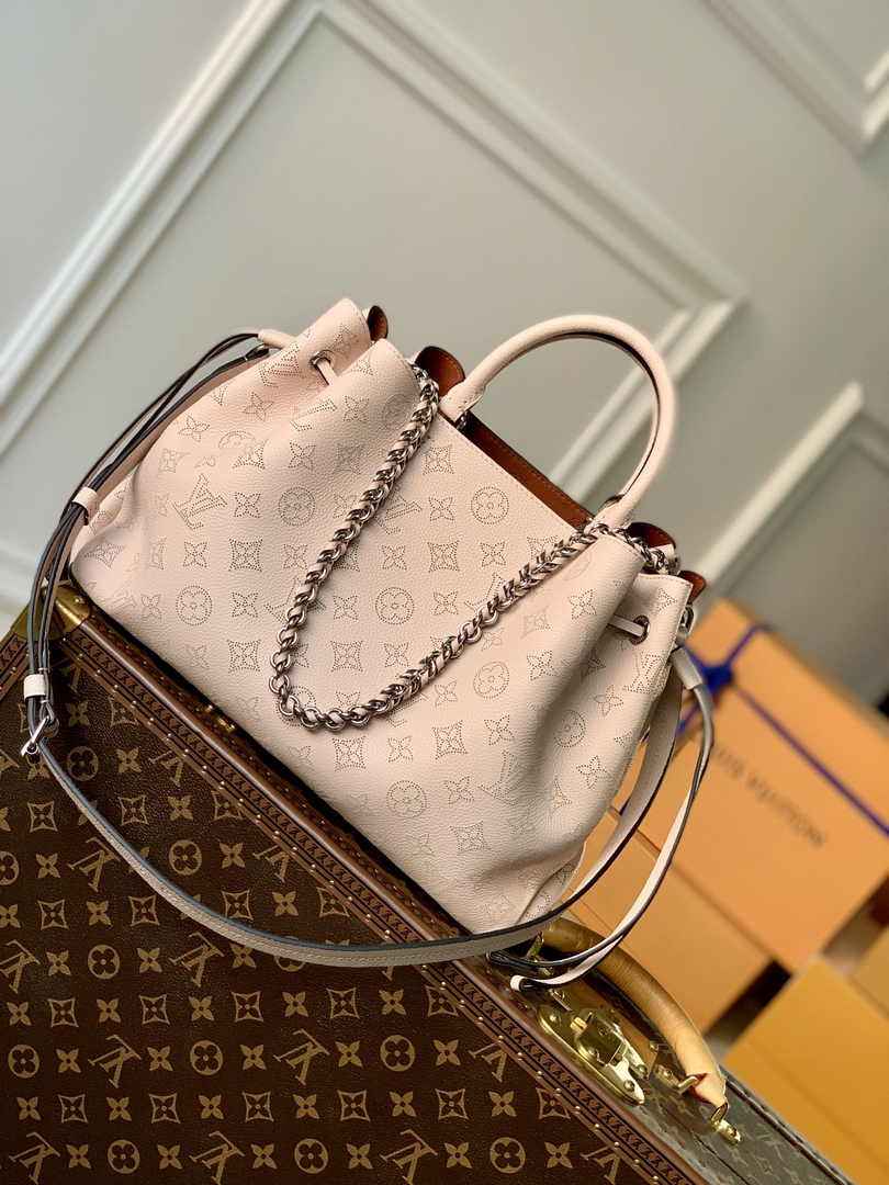 Louis Vuitton Bella Tote M59200 Pink Mahina Calfskin