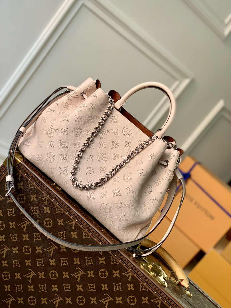 Louis Vuitton Bella Tote M59200 Pink Mahina Calfskin - Default Title - View 1